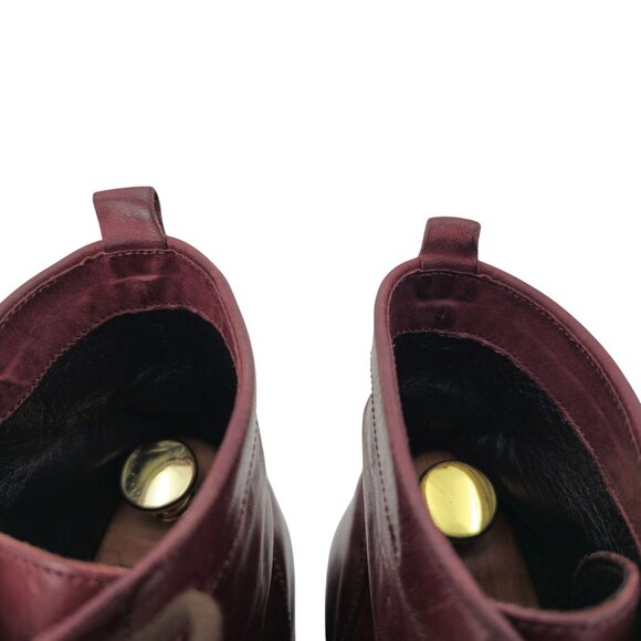 Alberto Fasciani Italy Burnished Burgundy Combat Boots Mens 9 Casual Dress Boots - Picture 14 of 14